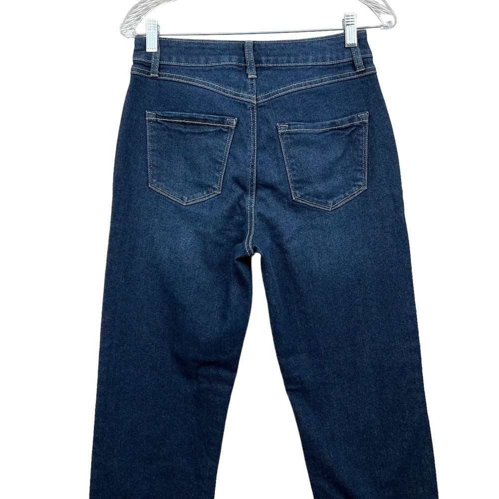 Sincerely Jules Womens Jeans Mom Stovepipe Raw Hem Button Fly Blue Size 1/25* - Picture 6 of 6